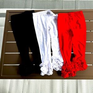 Hoolchean Ruffled Leggings Size 3T-4T